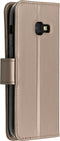 Accezz Hoesje Geschikt voor Samsung Galaxy A3 (2017) Hoesje Met Pasjeshouder - Accezz Wallet Softcase Bookcase - goud