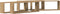 vidaXL - Wandplanken - 4 - stuks - Artisan - Eiken - 80x15x26 - cm - Gelaagd - Hout