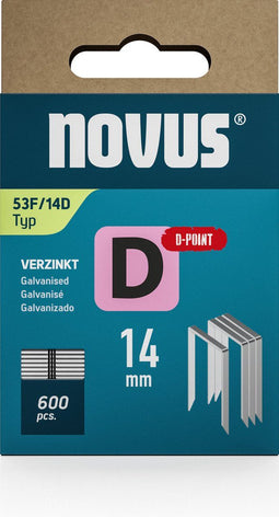 Novus Tools 042-0793 - Nieten Type 53F - 600 stuks - Afm. 14 mm x 11.3 mm