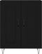 vidaXL - Dressoir - 69,5x34x90 - cm - bewerkt - hout - zwart