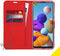 Accezz Galaxy A21s - Flip Cover - Krasbestendig Schokbestendig - Rood