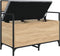 vidaXL - Opbergbankje - 85,5x42x73,5 - cm - bewerkt - hout - sonoma - eikenkleurig