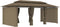 vidaXL - Prieel - met - gordijnen - 180 - g/m² - 600x298x270 - cm - taupe