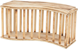 Trixie - Hooiruif met deksel - Gevlamd hout - 15 x 15 x 19 cm