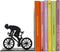 Balvi Boekensteun Wielerrenner Fietser Metaal Zwart Le Tour