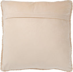 J-Line kussen Teddy - polyester - beige