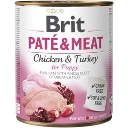 Natvoer Brit Kip Pauw 800 g