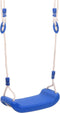 vidaXL Schommelzitjes met touw 2 st 38x16 cm polyetheen blauw