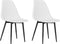vidaXL - Eetkamerstoelen - 2 - st - PP - wit
