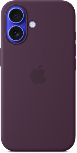 Apple Silicone Back Cover - iPhone 16 - MagSafe - Paars
