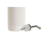 Flesje Home ESPRIT Wit Zilverkleurig Roestvrij staal Porselein Stads 350 ml 7 x 7 x 22 cm