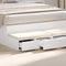 vidaXL - Lade - voor - Bed - in - Wit - 120x36,5x16,5 - cm - Gemaakt - van - Houtvezelplaat
