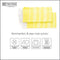 The One Towelling Hamam Sultan - Hamamdoek 100 x 180 cm - 100% katoen - Geel/Wit
