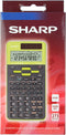 Sharp wetenschappelijke rekenmachine - EL531TGGR - zwart/groen - 1x LR44 batterij - SH-EL531TGGR