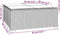 vidaXL - Tuintafel - 60x60x30 - cm - poly - rattan - en - glas - zwart