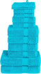 vidaXL - 12-delige - Handdoekenset - SOLUND - 600 - g/m² - turquoise
