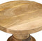 vidaXL - Bijzettafel - Ø33x50 - cm - massief - mangohout