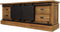 HSM Collection-Tv Meubel Blackburn 2 Deur 4 La-150x40x56,5-Naturel/Zwart-Teak/Metaal