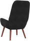 vidaXL Relaxfauteuil - Fluweel - Zwart - 70 x 77 x 94 cm (B x D x H)