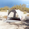 vidaXL - Strandtent - 2-persoons - waterdicht - snelontgrendeling - grijs