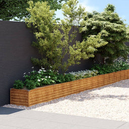 vidaXL - Plantenbak - verhoogd - 770x50x36 - cm - cortenstaal