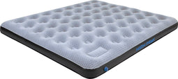 High Peak Cross Beam King - Luchtbed met ingebouwde voetpomp - Grijs-Blauw - 200x185x20cm (2 persoons)