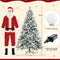 Coast Led-Kerstboom - 180 cm - 850 takpunten 240 LED-lampjes - Groen en Wit