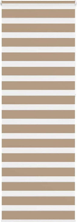 vidaXL - Zebra - Blind - 75x230 - cm - stofbreedte - 70,9 - cm - polyester - zandbruin