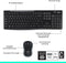 Logitech MK270 - Draadloos Toetsenbord en Muis - 2.4GHz verbinding - Zwart
