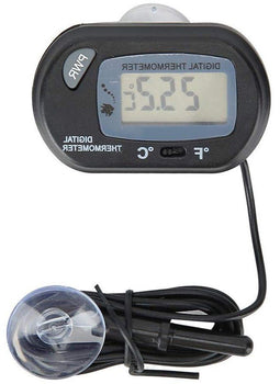 Allecto Plus - Digitaal LCD-display Aquarium Thermometer - Vochtbestendig met Zuignap