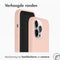 Accezz iPhone 13 Pro - Back Cover - Liquid Silicone Geschikt voor MagSafe - Roze