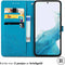 iMoshion Hoesje Geschikt voor Samsung Galaxy A34 (5G) Hoesje Met Pasjeshouder - iMoshion Mandala Bookcase - Turquoise