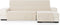 Hoes voor chaise longue met korte armleuning rechts Eysa AQUA Beige 100 x 110 x 290 cm
