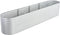 vidaXL - Plantenbak - verhoogd - 400x80x81 - cm - gegalvaniseerd - staal - zilver