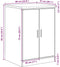 vidaXL - Garagekast - 60x51x85 - cm - massief - grenenhout - wit