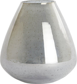 Light&living Vaas Ø22,5x23 cm LATERZA glas steenslag smoke