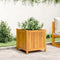 vidaXL - Plantenbak - met - voering - 50x50x50 - cm - massief - acaciahout