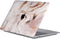 Lunso Geschikt voor MacBook Pro 13 inch M1/M2 (2020-2022) cover hoes - case - Marble Vera