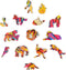 UNIDRAGON Houten Puzzel Voor Volwassenen Dier - Mysterieuze Leeuw - 106 stukjes - Small 19x24 cm