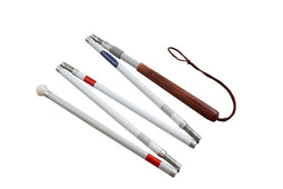 Able2 Taststok Sv Opvouwbaar/Telescopisch 130-145 cm – Lichtgewicht Aluminium – Inclusief Opbergetui