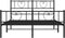 vidaXL - Bedframe - met - hoofd- - en - voeteneinde - metaal - zwart - 135x190 - cm