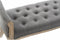 Kruk DKD Home Decor Canvas Natuurlijk Rubberwood Donker grijs (109 x 44,5 x 60 cm)