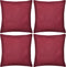 vidaXL - Kussenhoezen - katoen - 50 - x - 50 - cm - wit - 4 - stuks