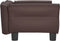 vidaXL - Hondenmand - 70x45x30 - cm - kunstleer - bruin