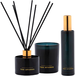 TED SPARKS - Gift Set - Geurkaars Diffuser Room Spray - Patchouli & Musk