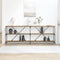 vidaXL - Console - Tafel - Artisan - Eiken - 200x30x75 - cm - Engineered - Hout - & - Staal