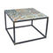 IBIZA 60 x 60 - Bijzettafel - Blacksmith staal - Keramieke tegels