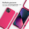 imoshion Hoesje Geschikt voor iPhone 13 Hoesje Met Koord - imoshion Siliconen hoesje met koord - Roze