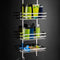 tectake® - RVS doucherek 3 mandjes - Ophangen zonder schroeven - 30 x 21 x 80 cm