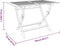 vidaXL - Tuintafel - inklapbaar - 120x70x75 - cm - massief - eucalyptushout